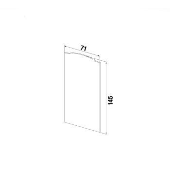 End Cap for Cladding Left - Model 1020 CAD Drawing